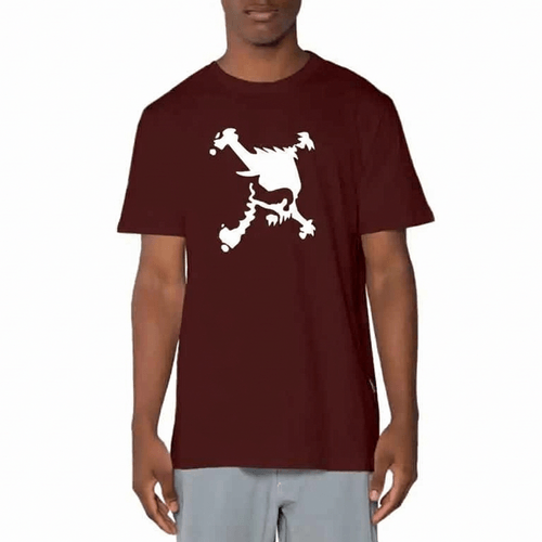 Camiseta Masculina Oakley Heritage Skull Tee Marrom-FOA406039-33U-